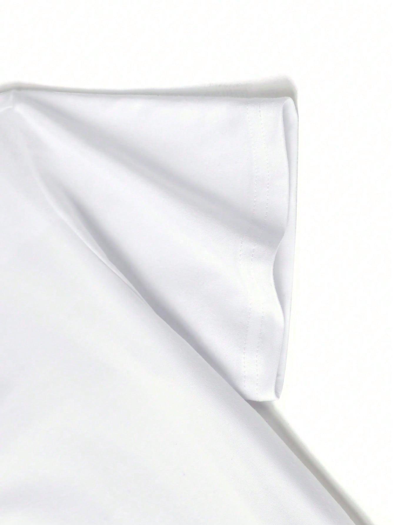 biały t-shirt nadruk