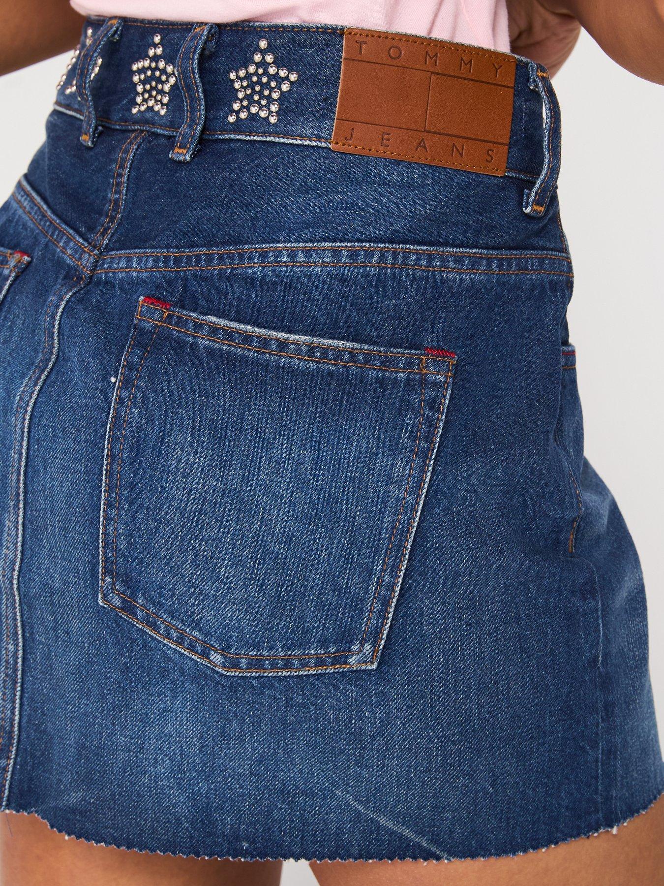 TOMMY JEANS JEANSOWA SPÓDNICA MINI DW0DW19875
