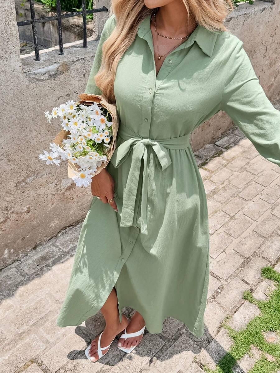 zielona maxi sukienka