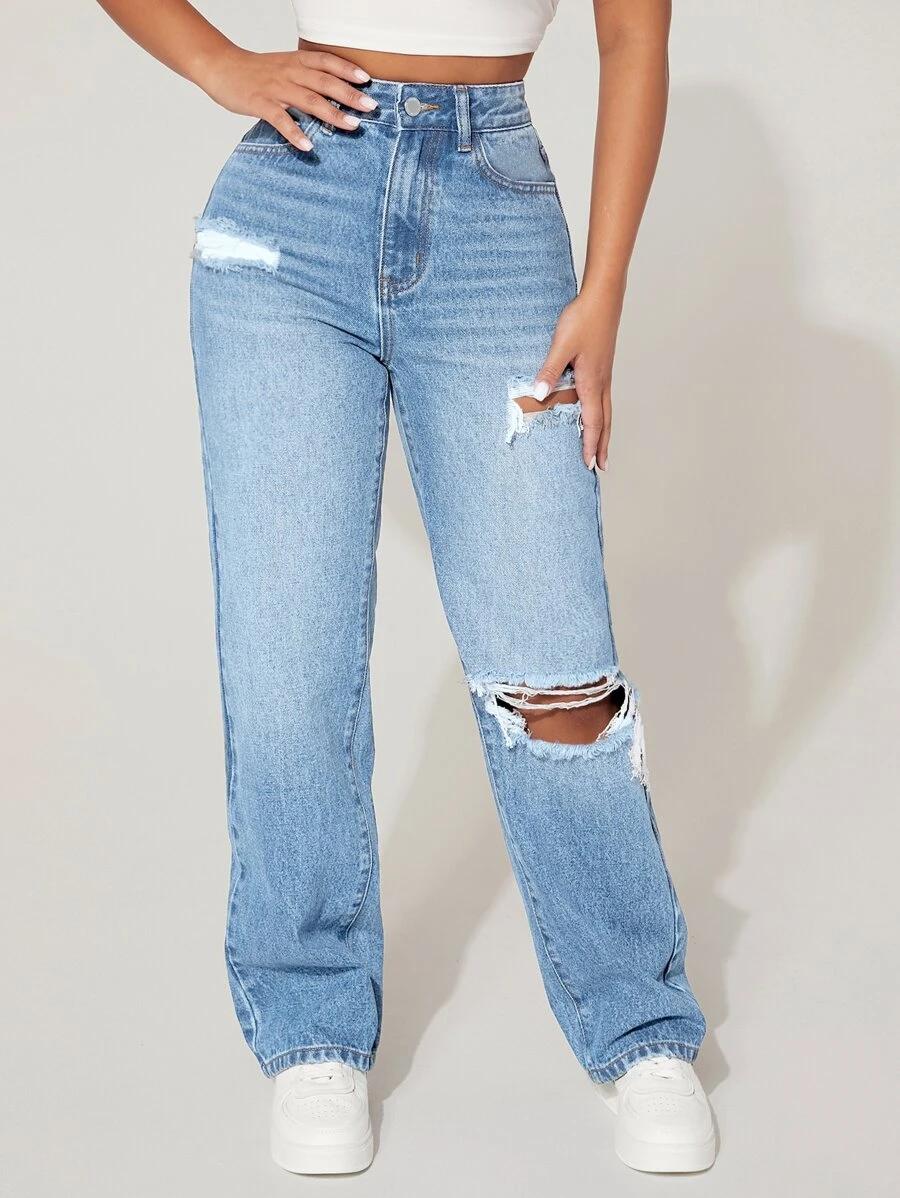 NIEBIESKIE SPODNIE JEANS