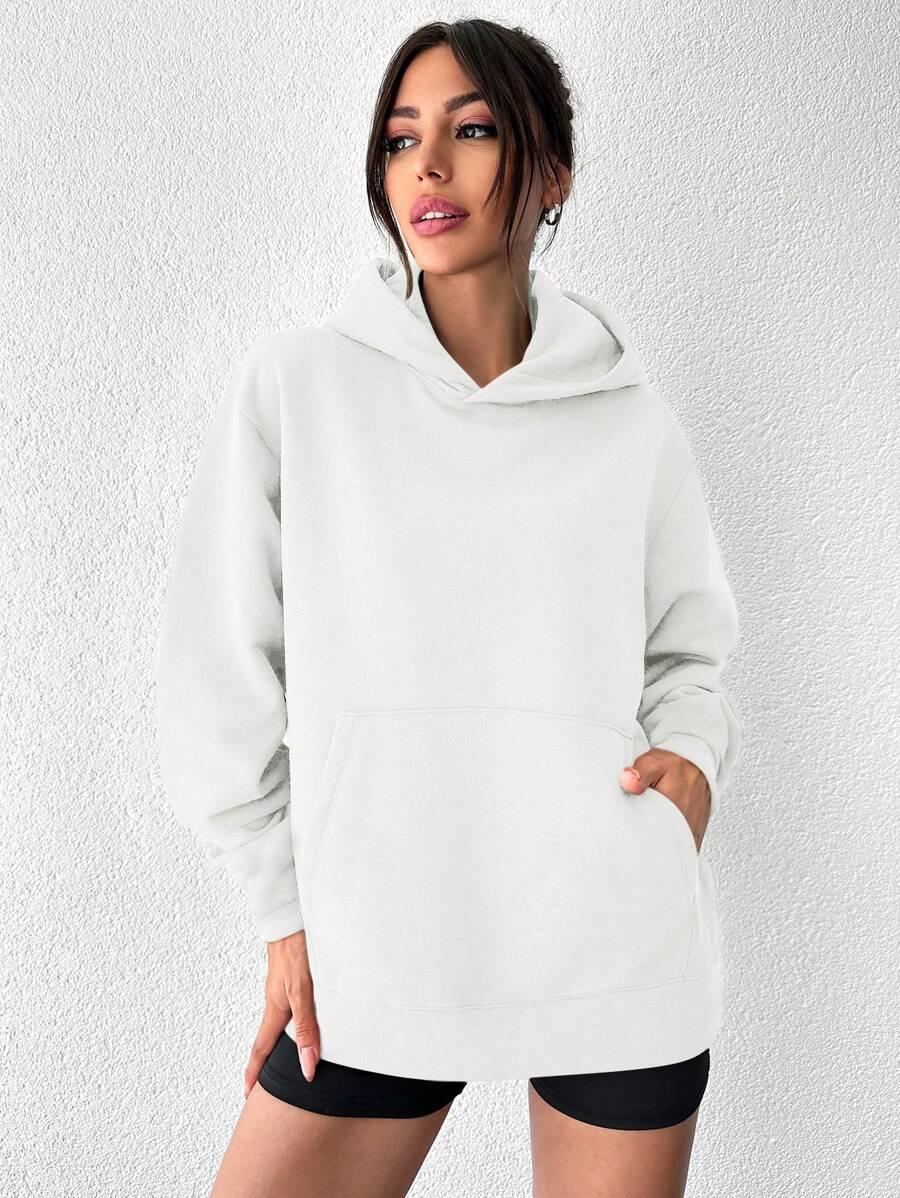 BIAŁA BLUZA KAPTUR