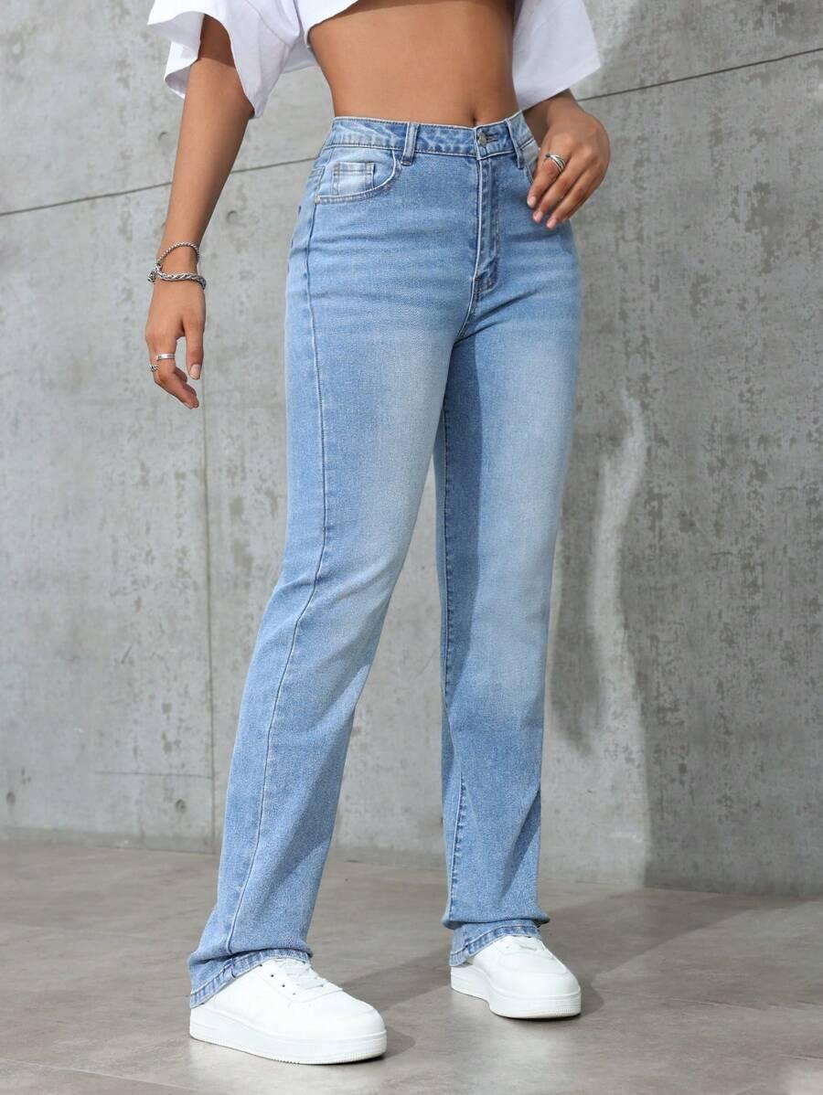 SPODNIE JEANS PROSTA NOGAWKA