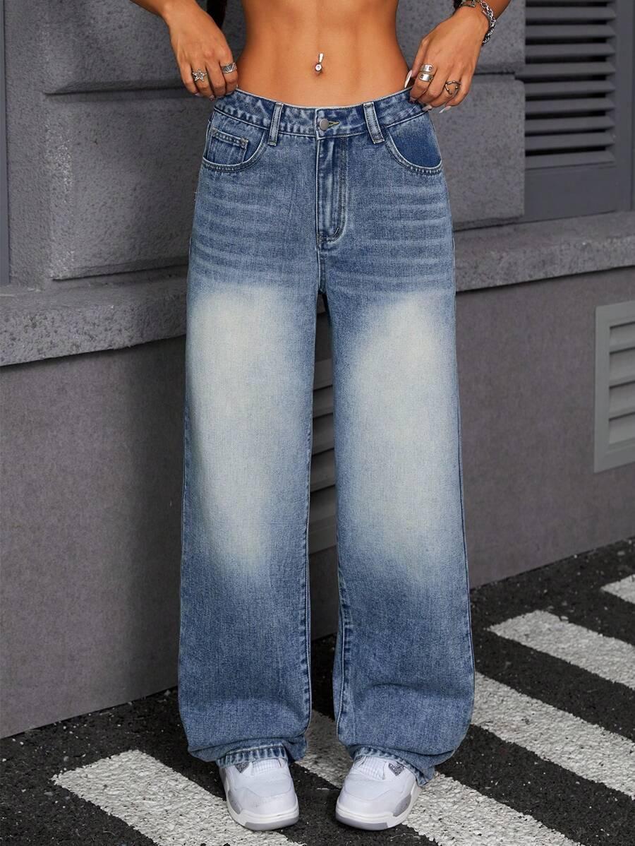 proste spodnie jeans