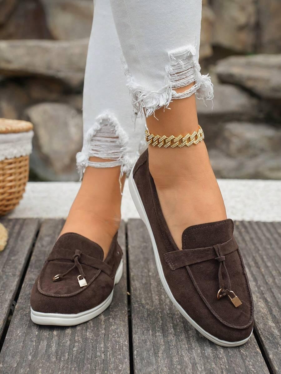 BRĄZOWE MOKASYNY CASUAL
