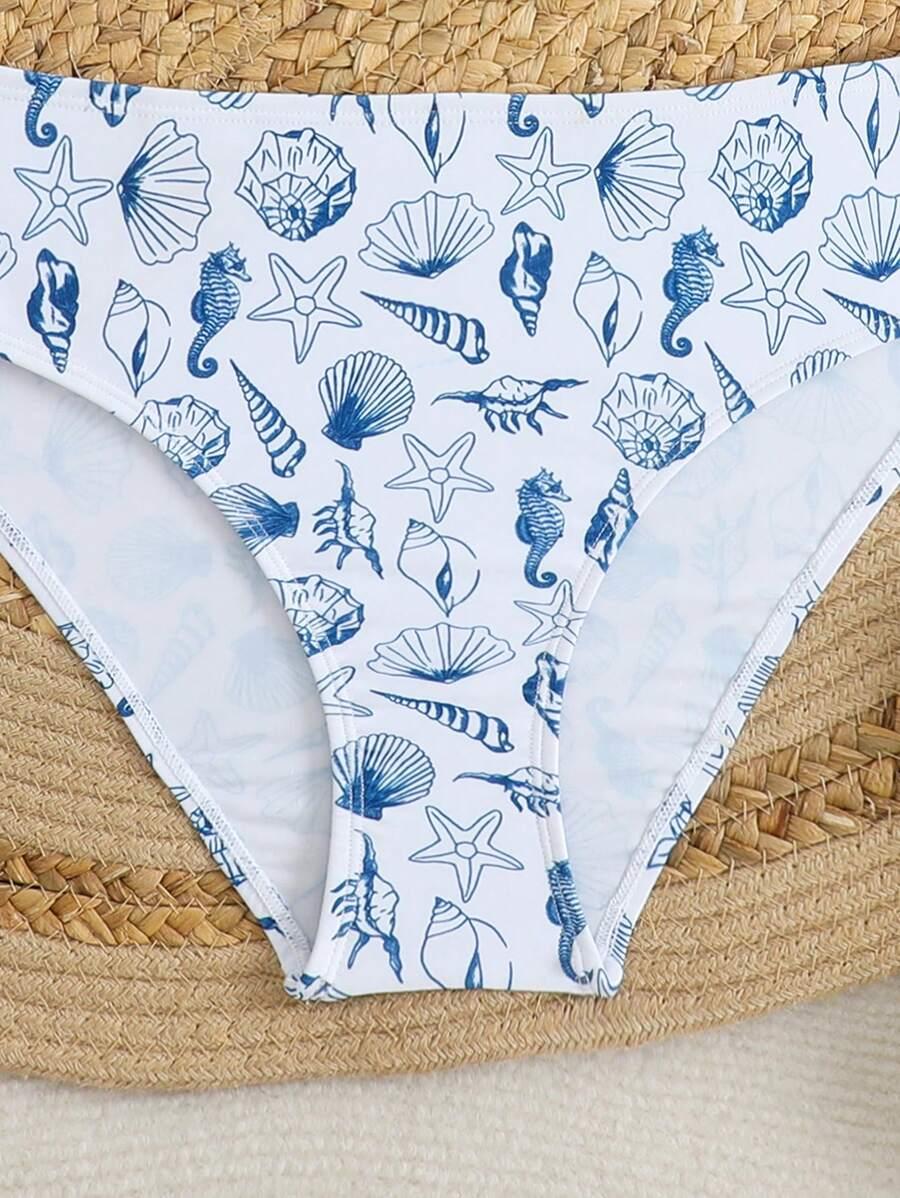 DZIEWCZĘCE BIKINI DWUCZĘŚCIOWE Z NADRUKIEM