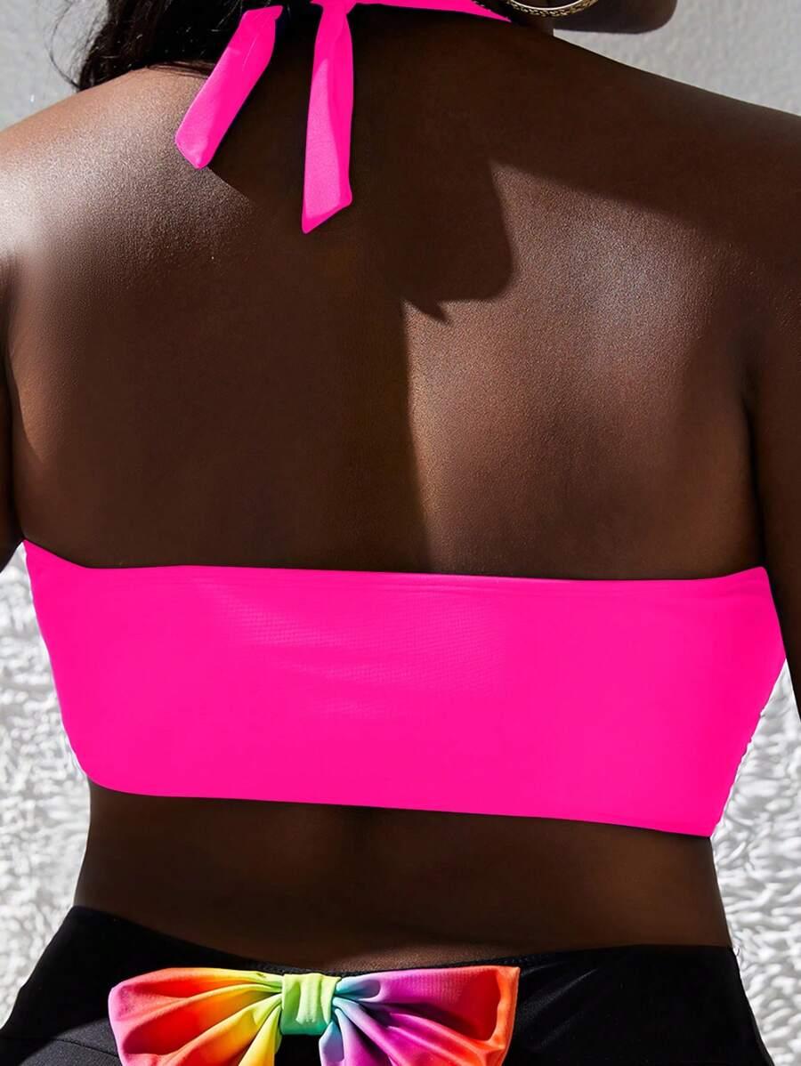 różowa góra od bikini