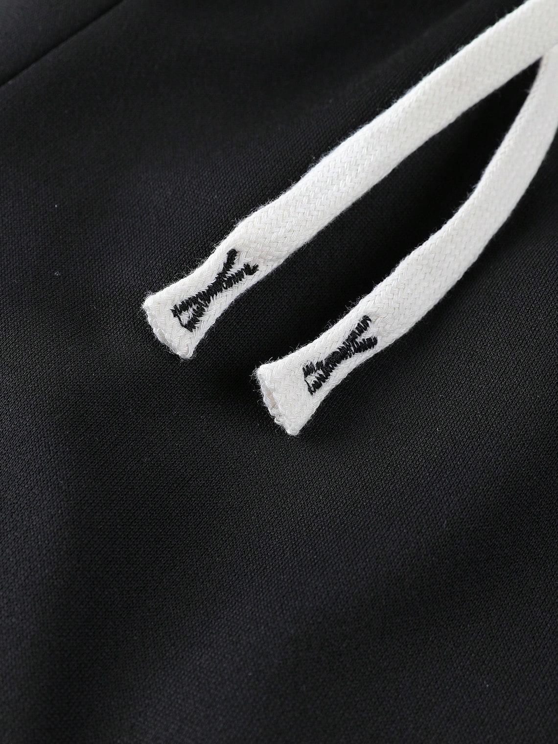 CZARNE SPODNIE DRESOWE