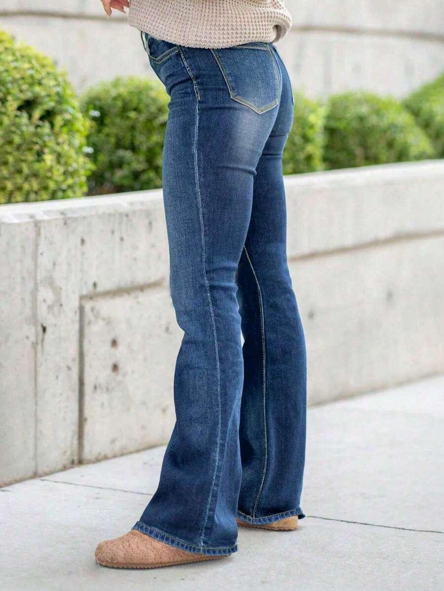 SPODNIE JEANS PROSTA NOGAWKA 