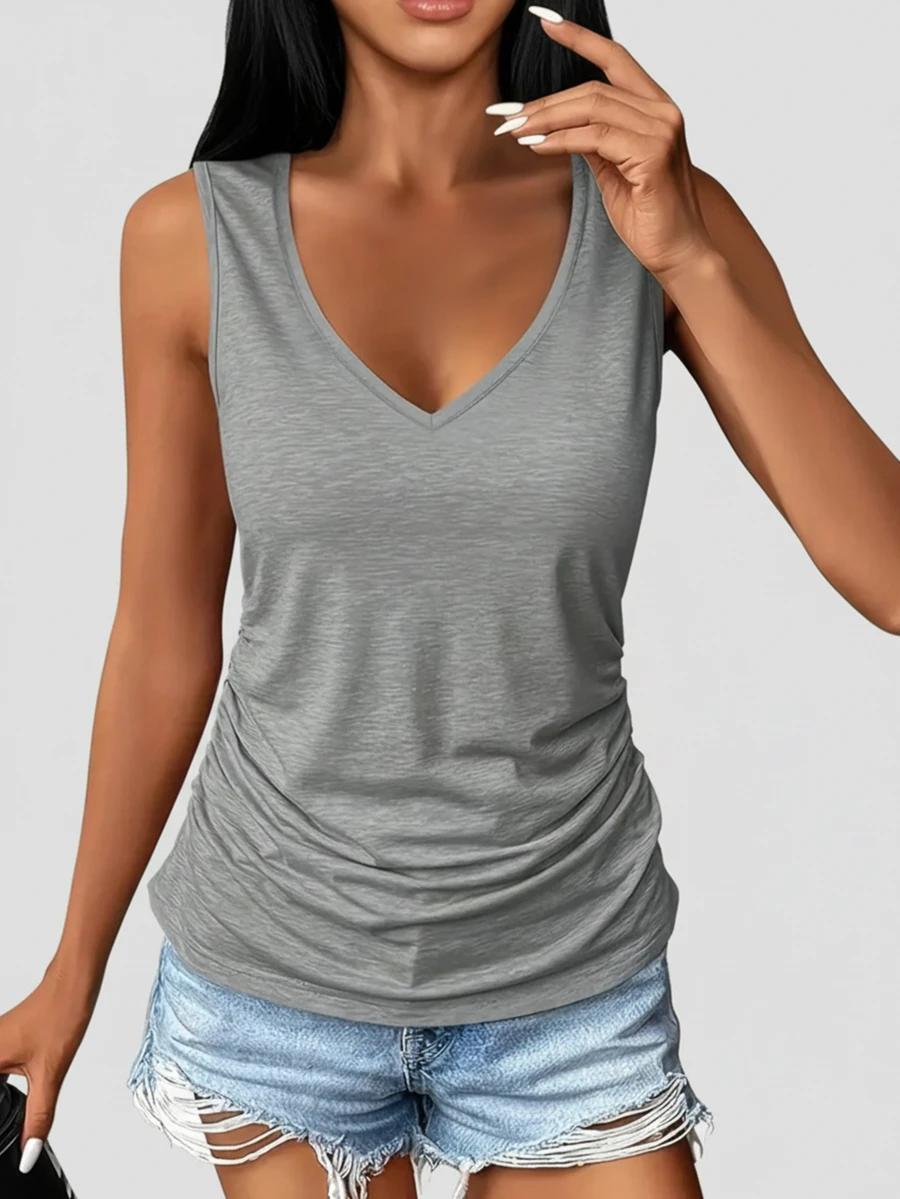 BLUZKA BEZ RĘKAWÓW V-NECK 2-PACK
