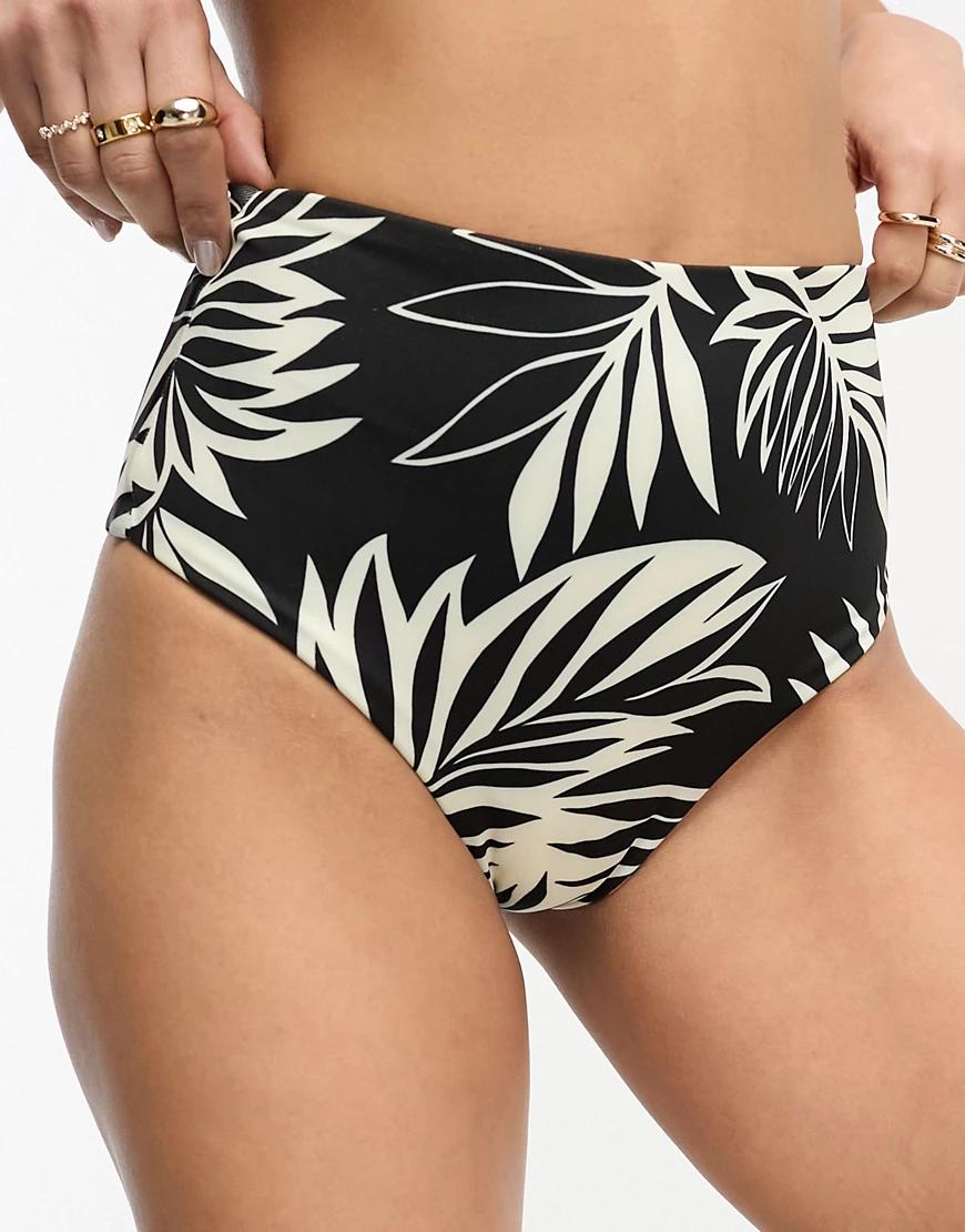 DWUSTRONNY DÓŁ BIKINI WYSOKI STAN PRINT