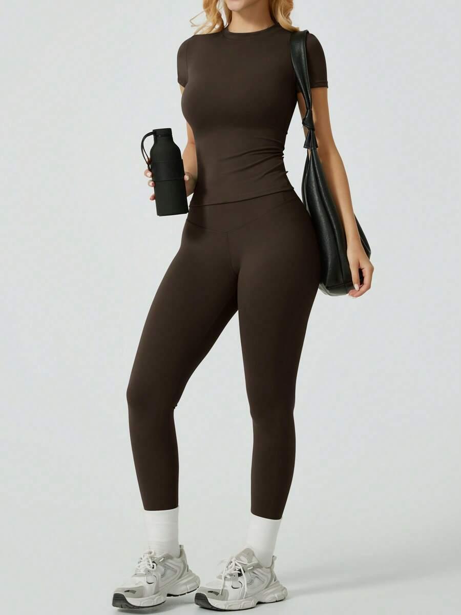 komplet top legginsy