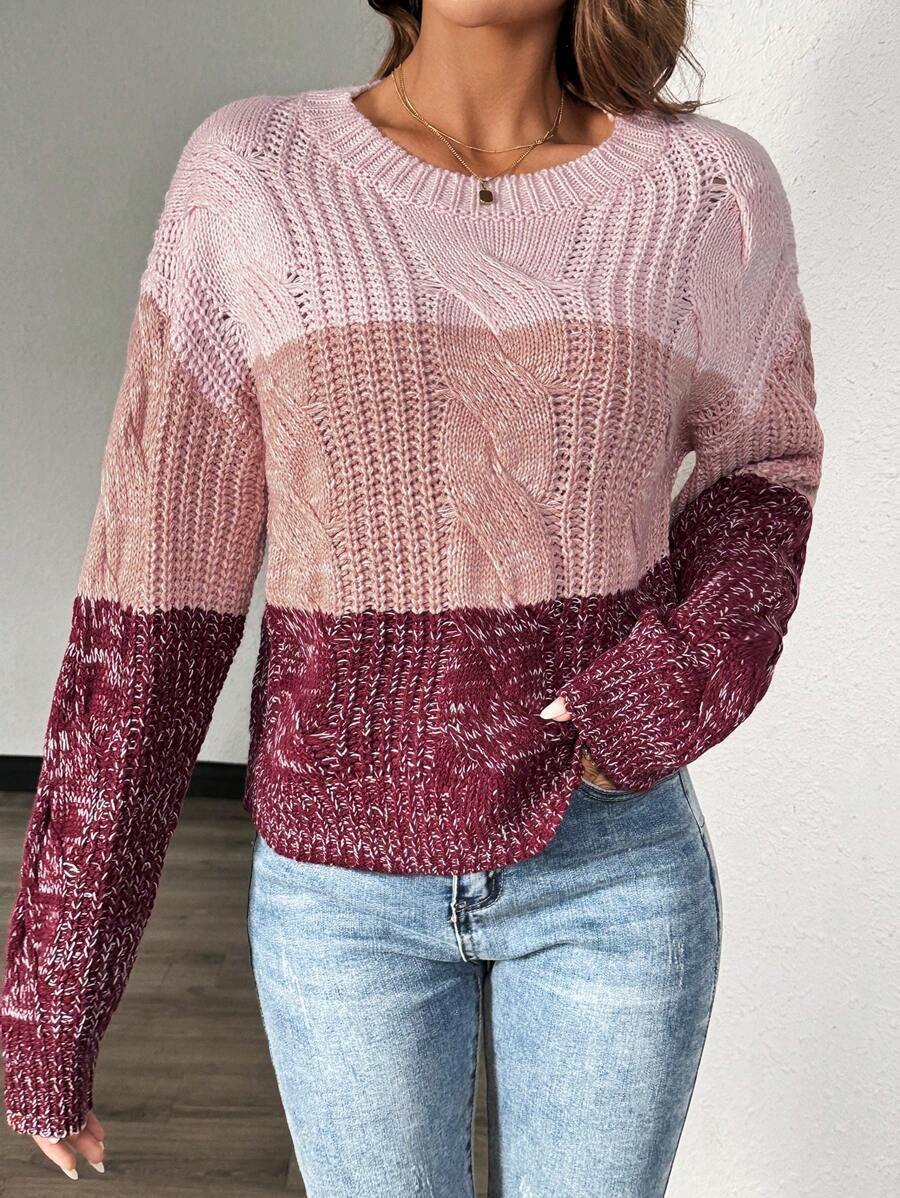 SWETER DAMSKI OKRĄGŁY DEKOLT 