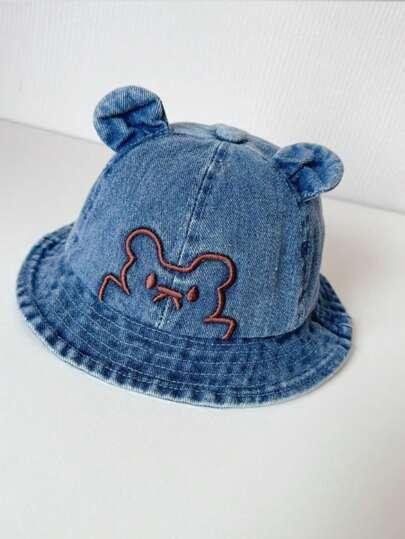 czapka jeans bucket