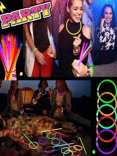 BRANSOLETKA ŚWIECĄCA FLUORESCENCYJNA 10-PACK