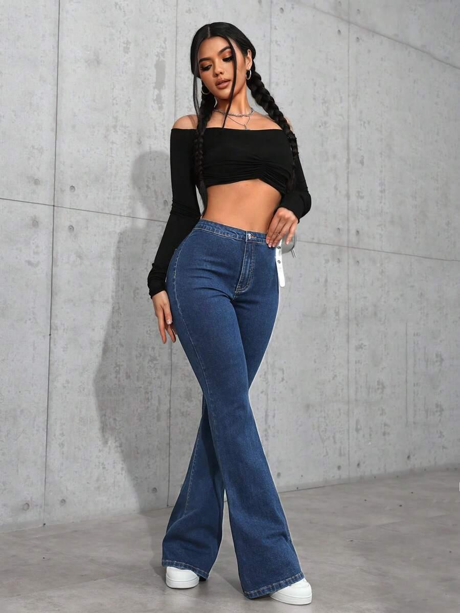 NIEBIESKIE SPODNIE JEANS
