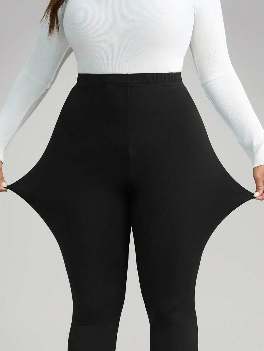 czarne legginsy wysoki stan
