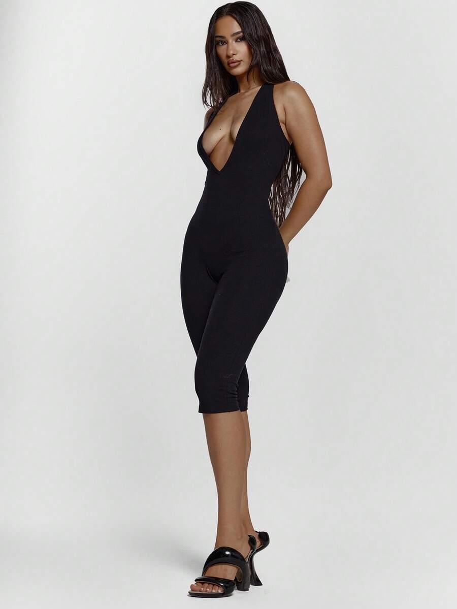 CZARNY KOMBINEZON CASUAL