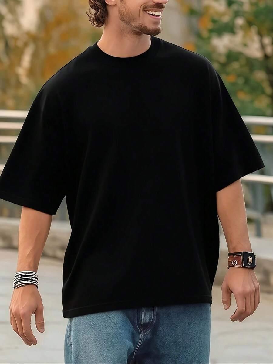 CZARNY T-SHIRT BASIC