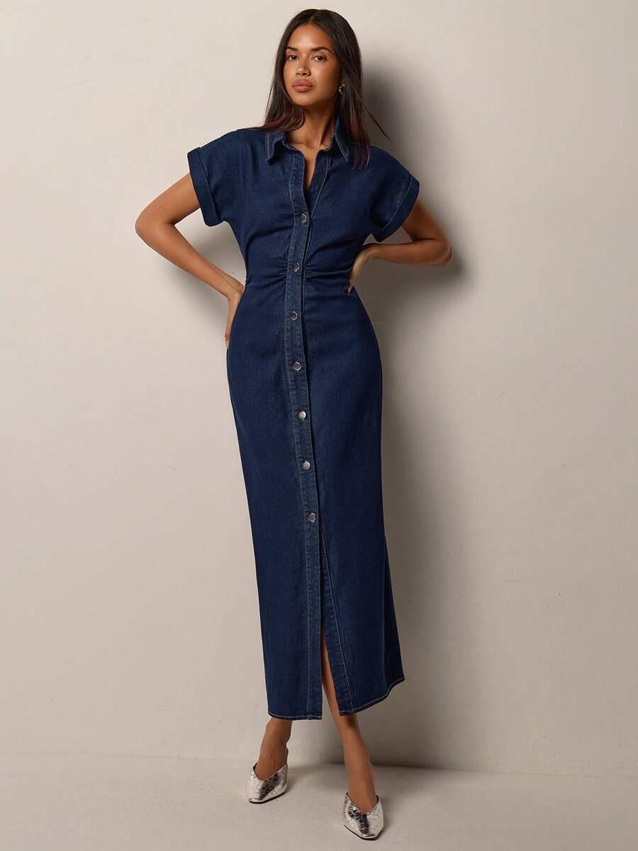 JEANSOWA MAXI SUKIENKA