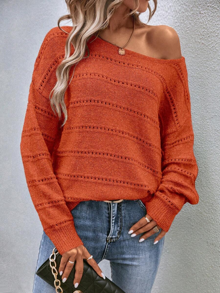 SWETER DAMSKI REGULAR OKRĄGŁY DEKOLT