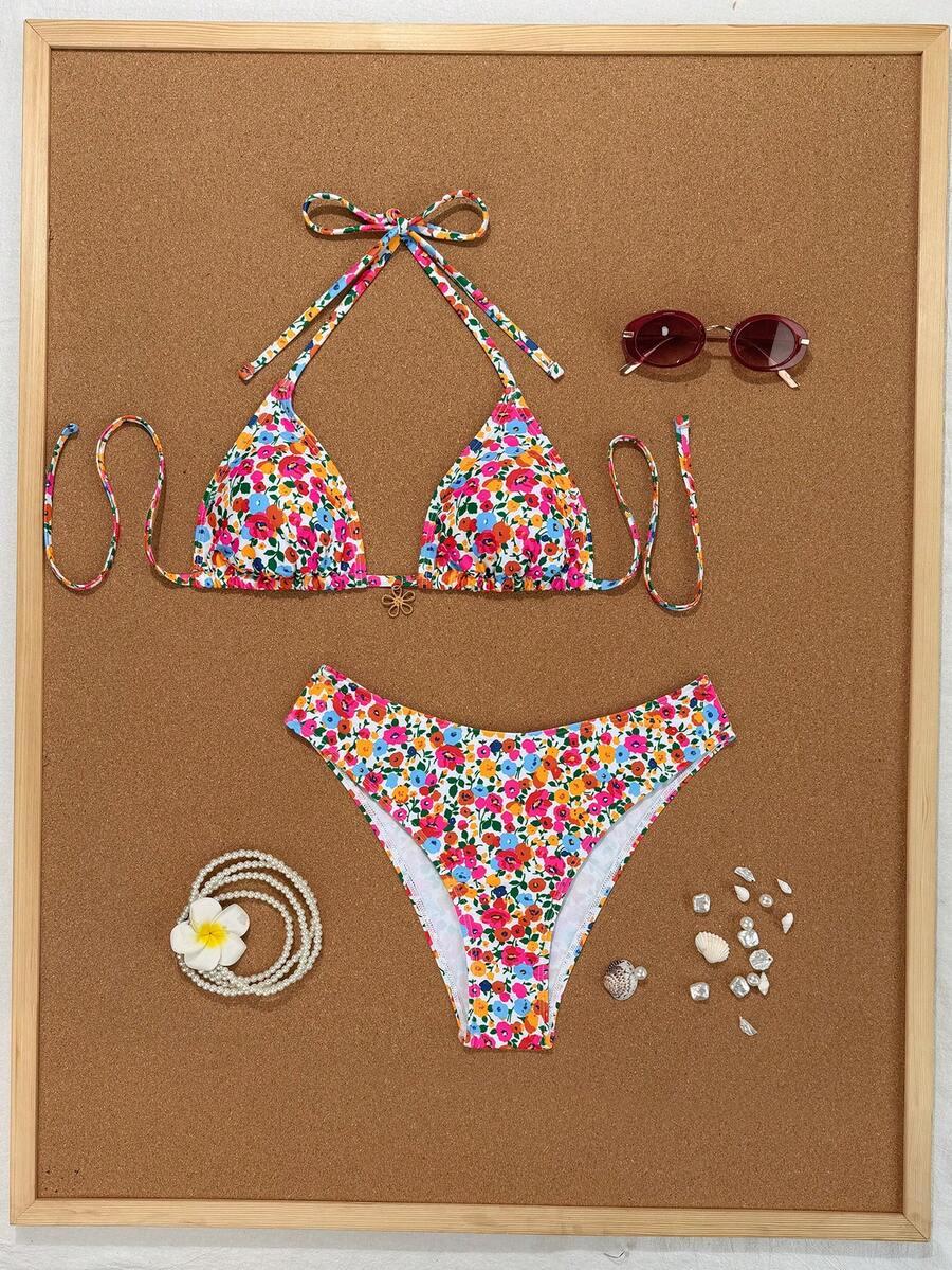 BIKINI DWUCZĘŚCIOWE W KWIATOWY WZÓR