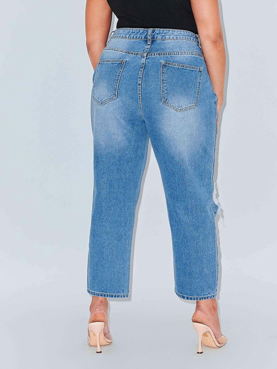 NIEBIESKIE SPODNIE JEANS
