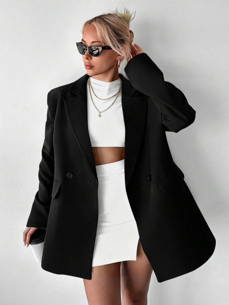 czarna marynarka casual