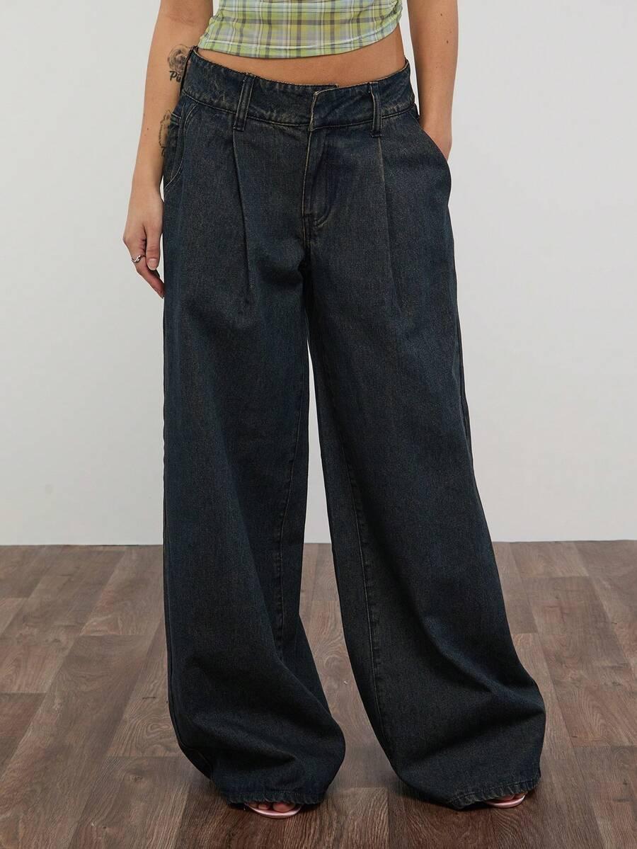 SPODNIE JEANS PROSTA NOGAWKA