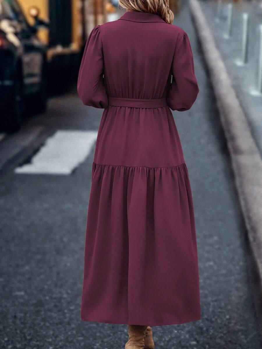 fioletowa maxi sukienka