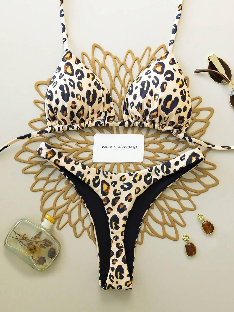 DWUCZĘŚCIOWY STRÓJ KĄPIELOWY ANIMAL PRINT