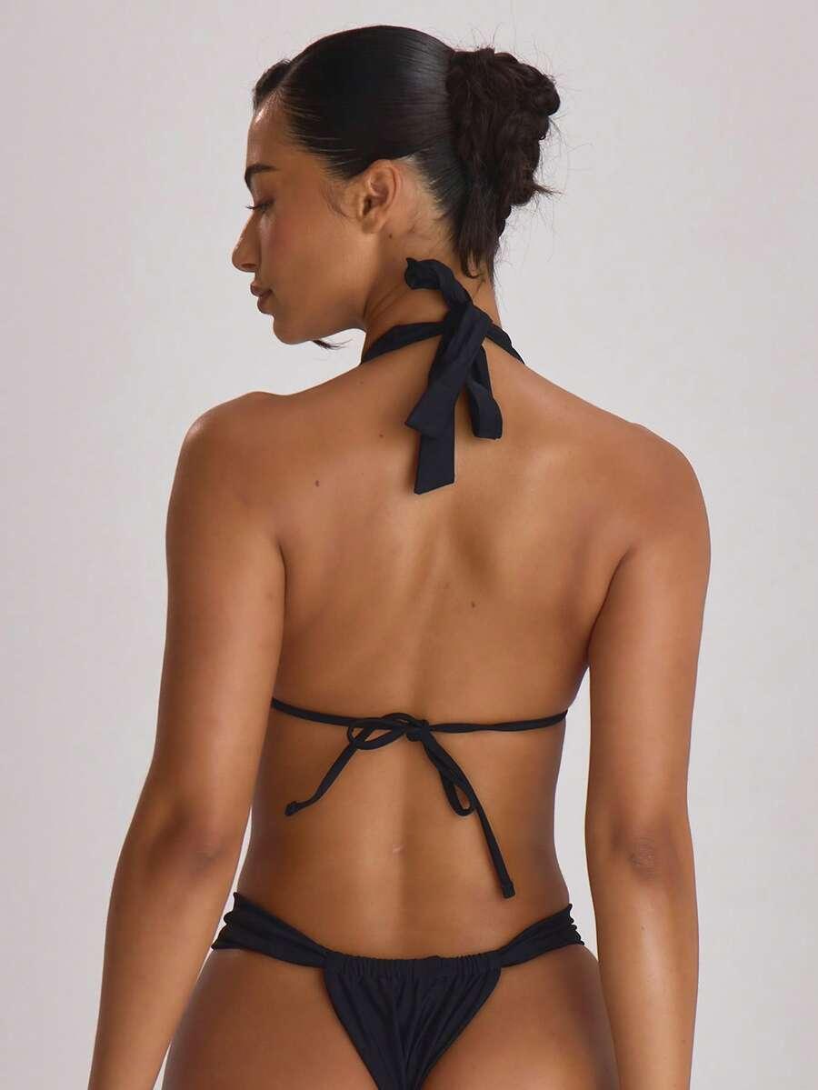 czarny dół bikini