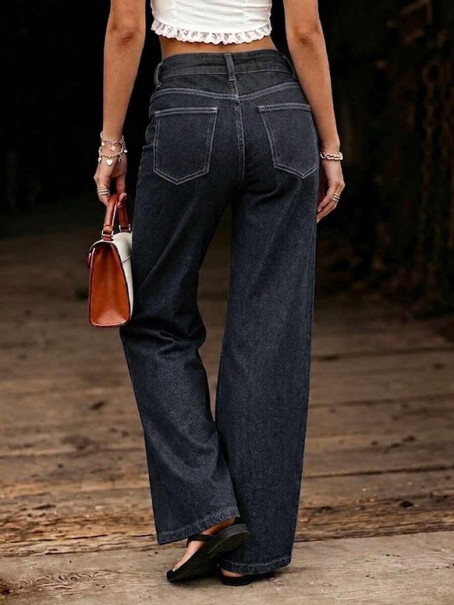 proste spodnie jeans