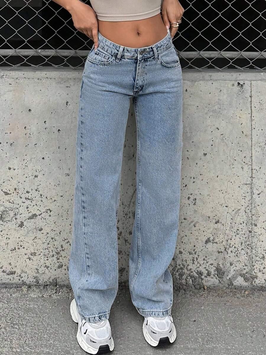 NIEBIESKIE SPODNIE JEANS