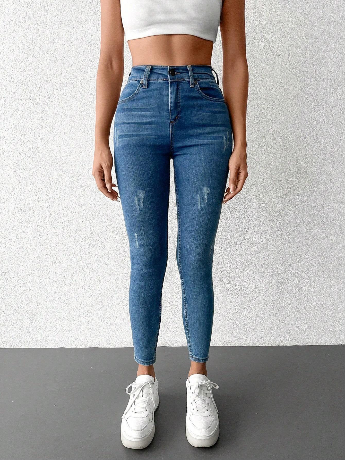 NIEBIESKIE SPODNIE JEANS