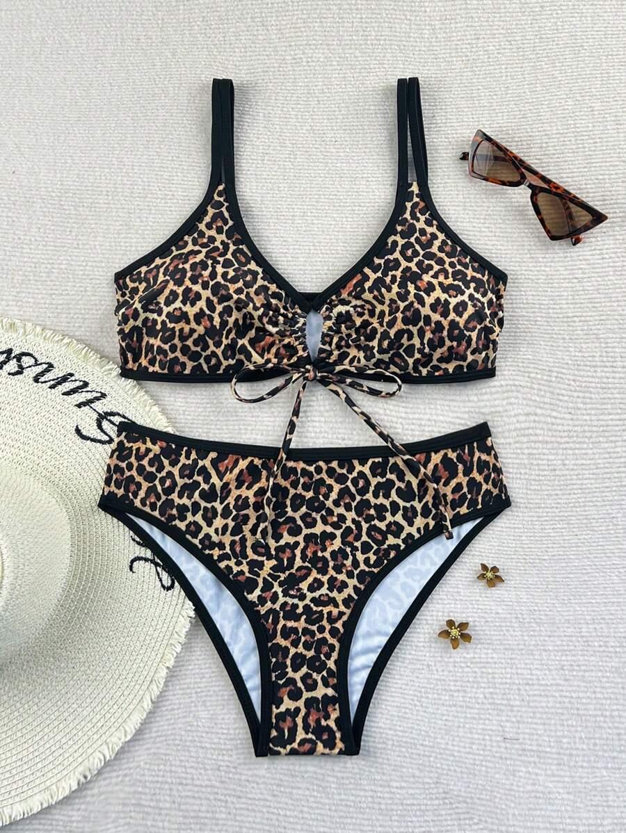 DWUCZĘŚCIOWY STRÓJ KĄPIELOWY ANIMAL PRINT