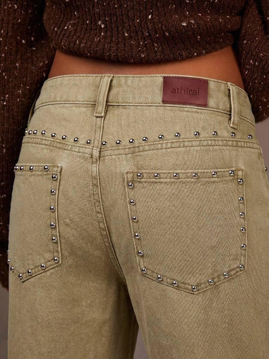 SPODNIE JEANS zdobienia 