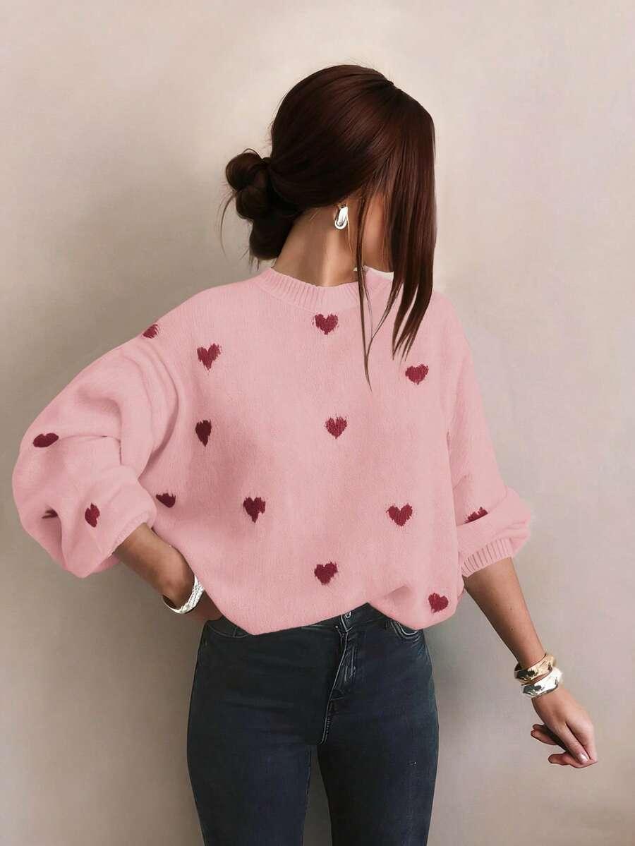 RÓŻOWY SWETER WZÓR
