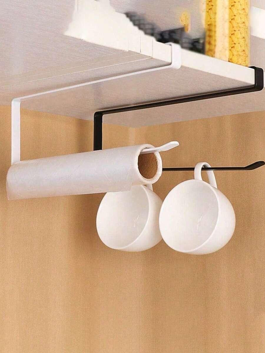 biały uchwyt na ręcznik papierowy