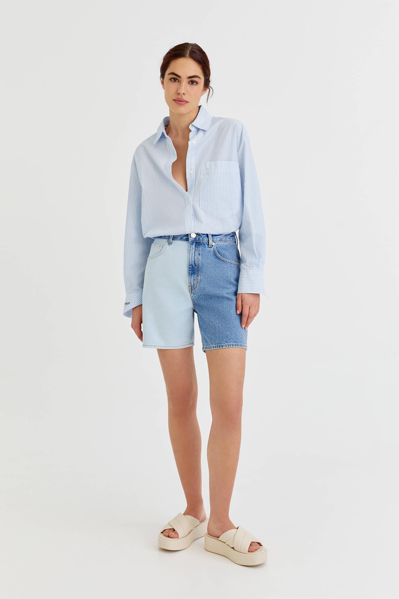 NIEBIESKIE SPODENKI JEANS