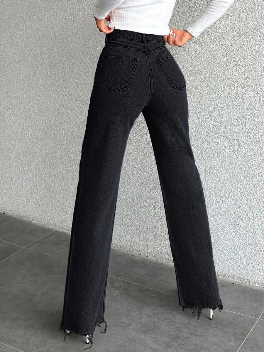 czarne spodnie jeans 