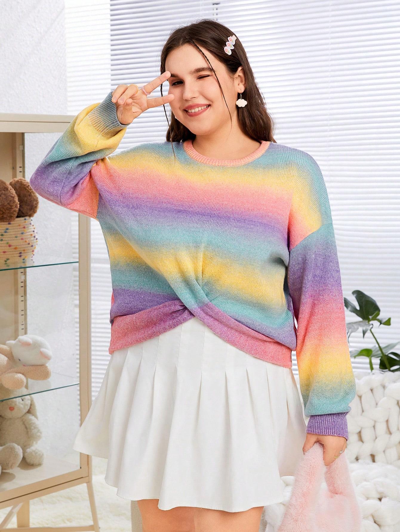 SWETER DAMSKI OKRĄGŁY DEKOLT 