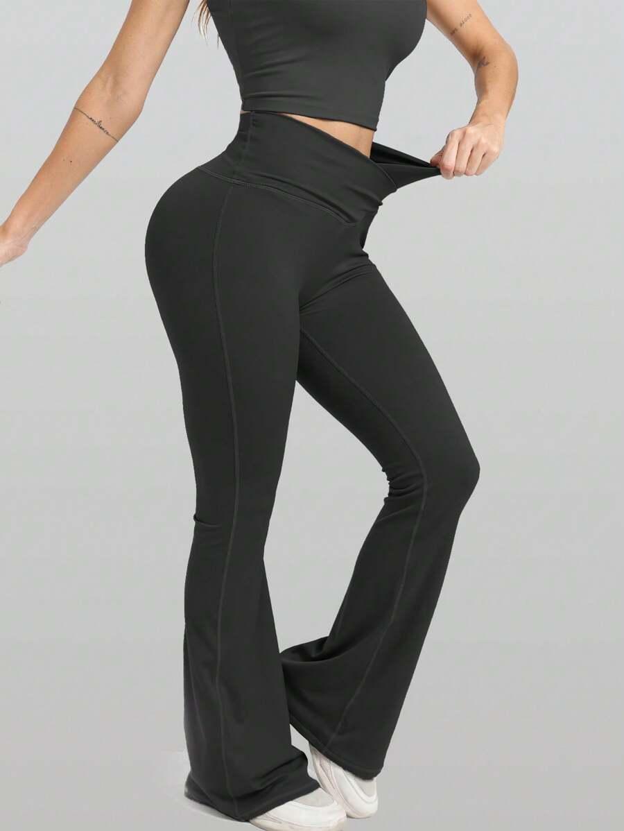 CZARNE LEGGINSY DZWONY 