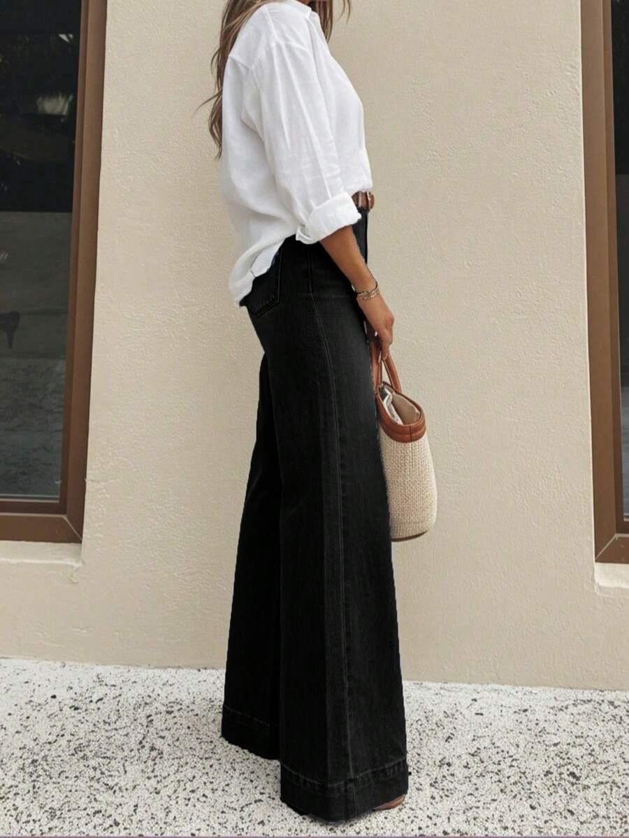 czarne spodnie jeans