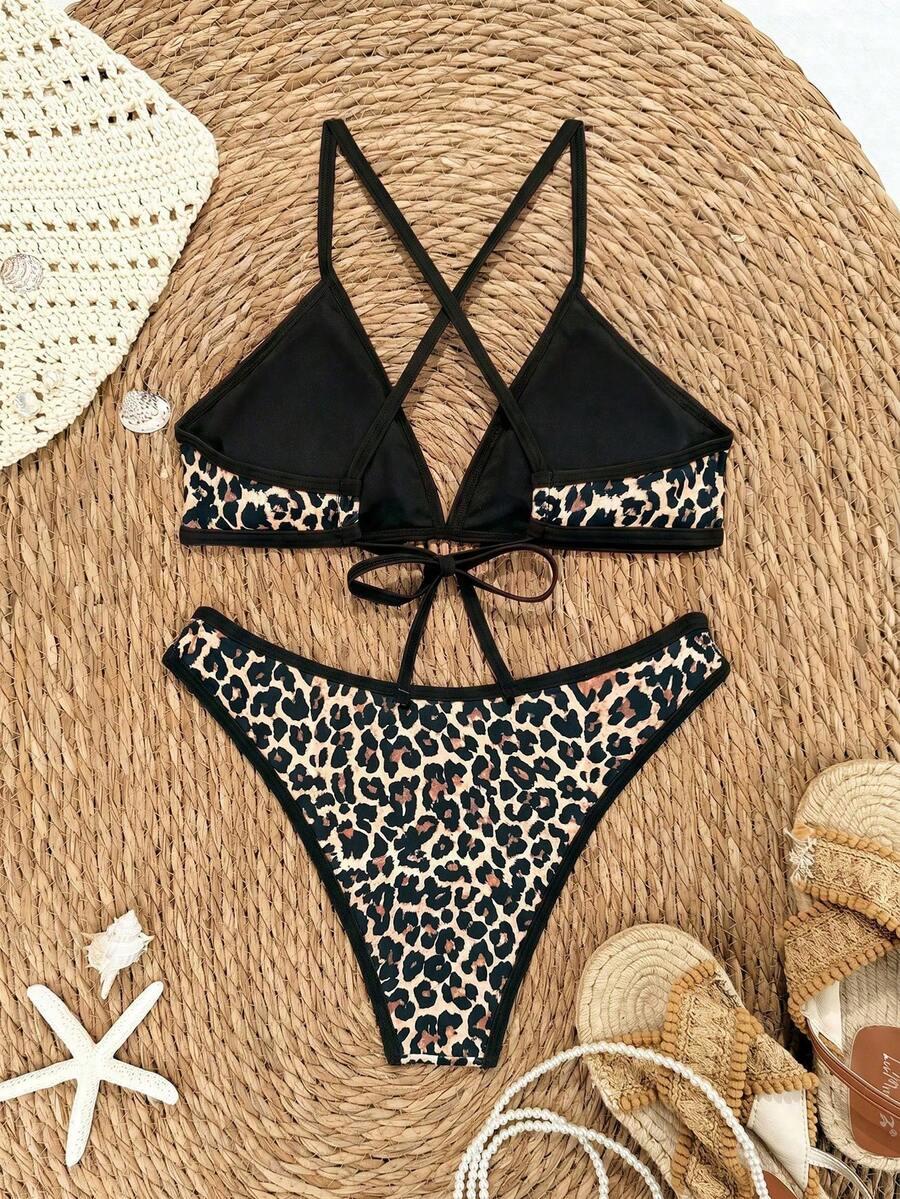 DWUCZĘŚCIOWY STRÓJ KĄPIELOWY ANIMAL PRINT