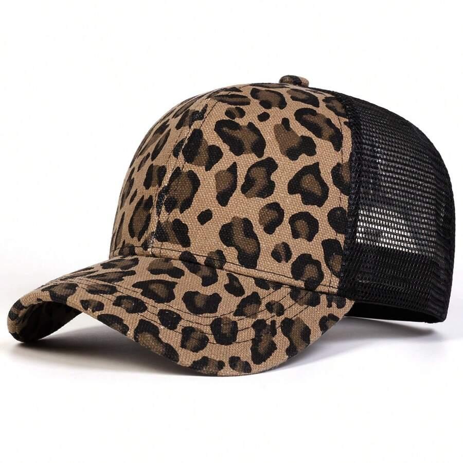 czapka z daszkiem animal print