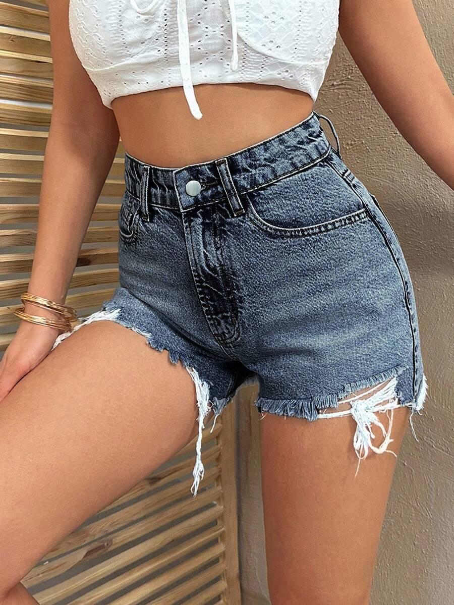 NIEBIESKIE SPODENKI JEANS