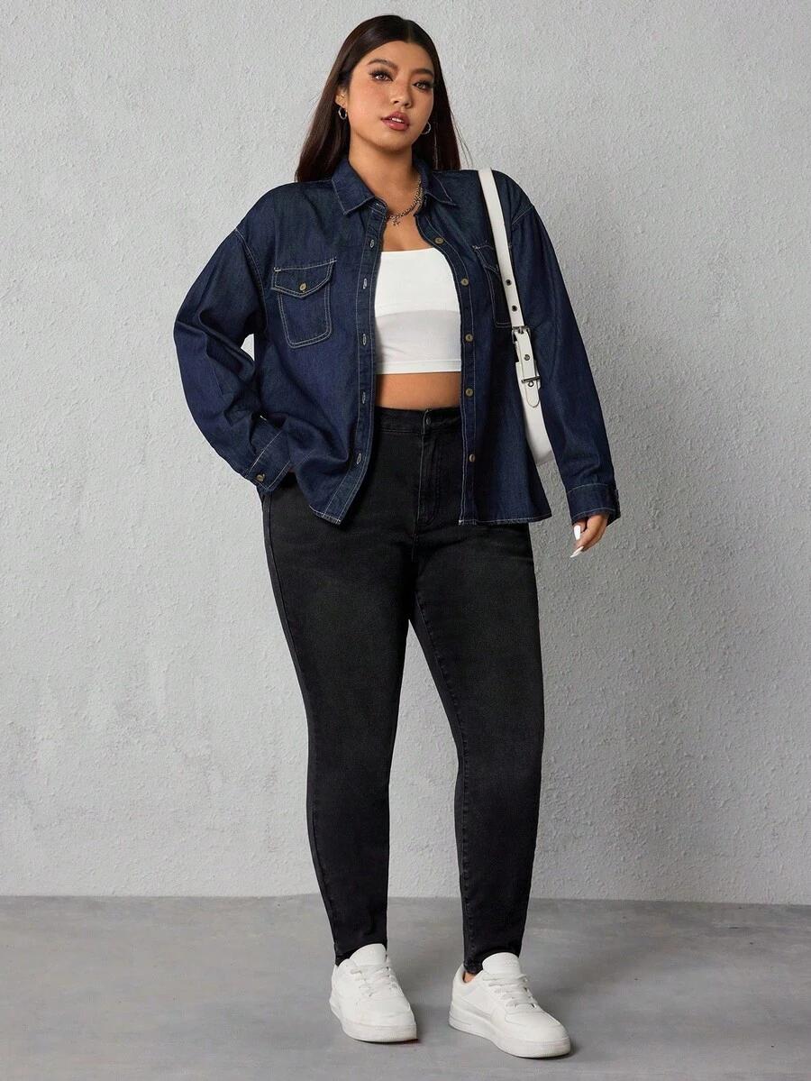 czarne spodnie jeans