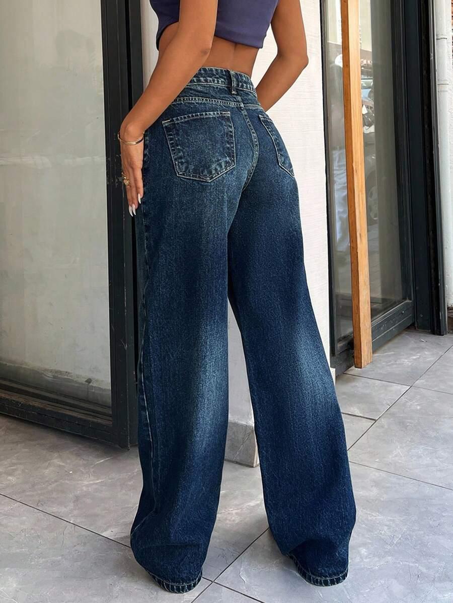 NIEBIESKIE SPODNIE JEANS 