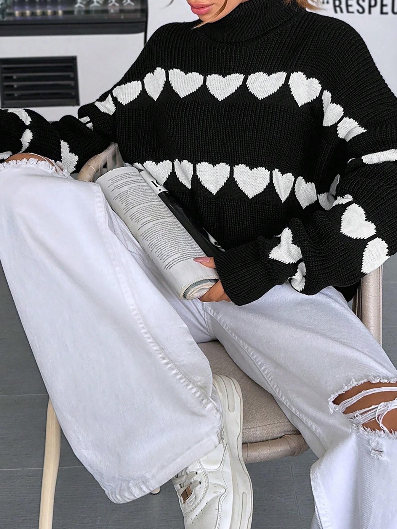 SWETER DAMSKI Z GOLFEM REGULAR