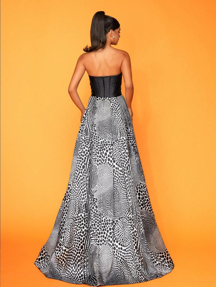 MAXI SUKIENKA PRINT 